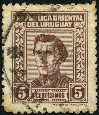 Uruguai - Sem Data - Definitivo Artigas Azul - 5M