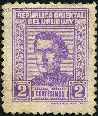 Uruguai - Sem Data - Definitivo Artigas Verde - 3C
