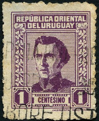 Uruguai - Sem Data - Definitivo Artigas Violeta - 2C