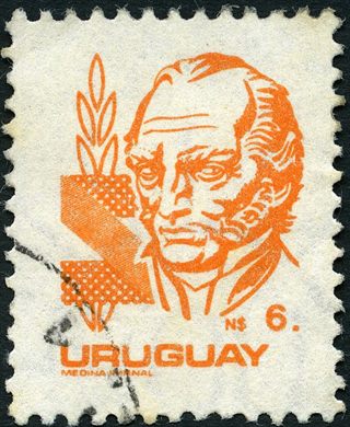 Uruguai - Sem Data - Personajes Carlos Vaz Ferreira Verde - 1P