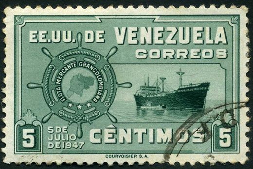Venezuela (Estados Unidos) - 1948 - Flota Mercante Grancolombiana - 5C