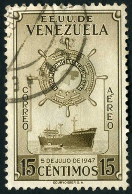Venezuela (Estados Unidos) - 1948 - Flota Mercante Grancolombiana - Aereo - 15C