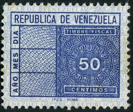 Venezuela (Fiscal) - Sem Data - Timbre Fiscal - 50C