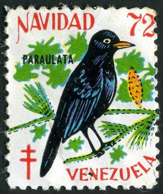 Venezuela (Vinhetas) - 1972 - Vineta Antituberculosis Turpial - Sem Valor