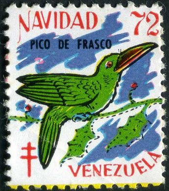 Venezuela (Vinhetas) - 1972 - Vineta Antituberculosis Paraulata - Sem Valor