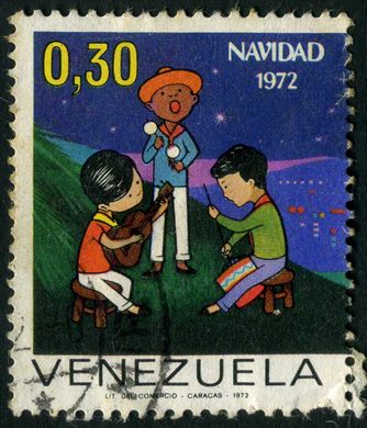 Venezuela (Vinhetas) - 1972 - Vineta Antituberculosis Pico de Frasco - Sem Valor