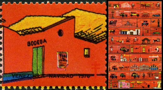 Venezuela (Vinhetas) - 1978 - Vineta Antituberculosis Caracas Antigua Bodega - Sem Valor