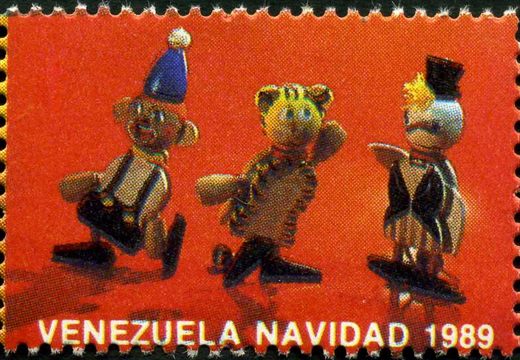 Venezuela (Vinhetas) - 1989 - Juguetes Fundacion Fredy Reyna - Trio Cartola - Sem Valor (Vineta Antituberculosis)