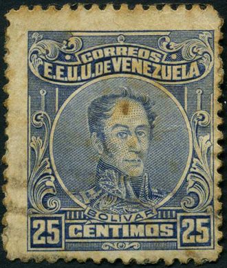 Venezuela - 1915 - Bolivar Definitivos - 25C