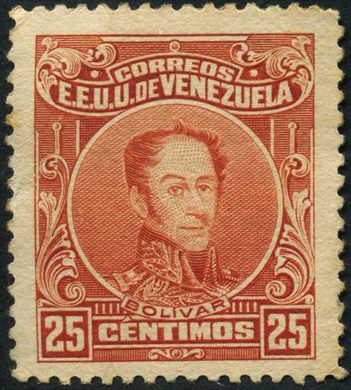 Venezuela - 1915 - Bolivar Definitivos - 25C