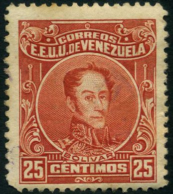 Venezuela - 1915 - Bolivar Definitivos - 25C