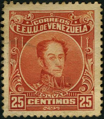 Venezuela - 1915 - Bolivar Definitivos - 25C