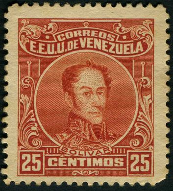 Venezuela - 1915 - Bolivar Definitivos - 25C