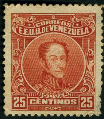 Venezuela - 1915 - Bolivar Definitivos - 25C