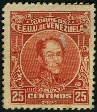 Venezuela - 1915 - Bolivar Definitivos - 25C