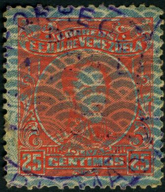 Venezuela - 1915 - Bolivar Definitivos - 25C