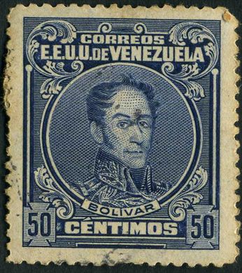 Venezuela - 1915 - Bolivar Definitivos - 50C