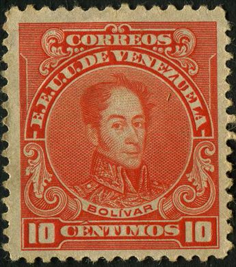 Venezuela - 1915 - Bolivar Definitivos - 10C