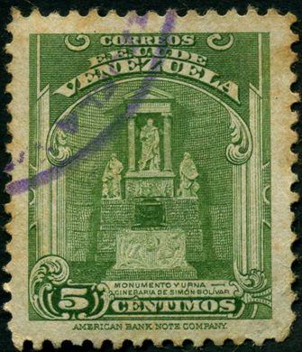 Venezuela - 1924 - Monumento y Urna Cineraria - 5C