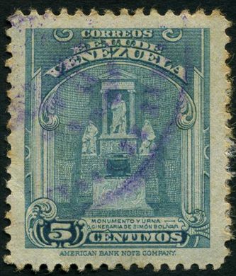 Venezuela - 1924 - Monumento y Urna Cineraria - 5C