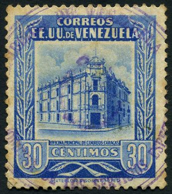Venezuela - 1948 - Oficina Principal de Correos Caracas - 30C