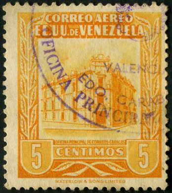Venezuela - 1948 - Oficina Principal de Correos Caracas Aereo - 5C