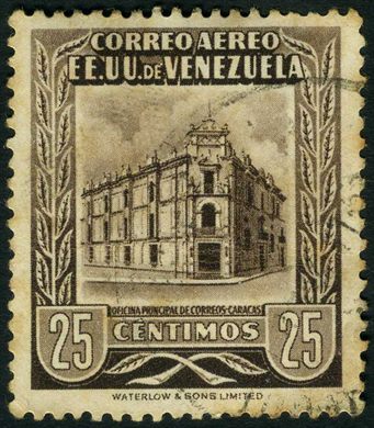 Venezuela - 1948 - Oficina Principal de Correos Caracas Aereo - 25C