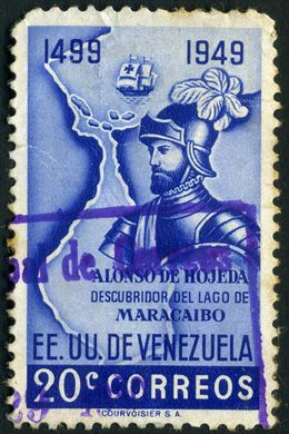 Venezuela - 1949 - Alonso de Hojeda Descubrimiento Lago Maracaibo - 20C