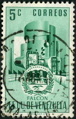Venezuela - 1951 - Escudos de Armas - Estado Falcon - 5C