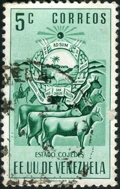 Venezuela - 1951 - Escudos de Armas - Estado Cojedes - 5C