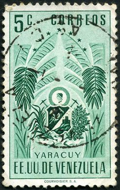Venezuela - 1951 - Escudos de Armas - Estado Yaracuy - 5C
