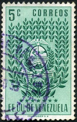 Venezuela - 1951 - Escudos de Armas - Estado Trujillo - 5C
