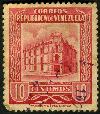 Venezuela - 1953 - Oficina Principal de Correos Caracas - 10C
