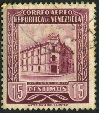 Venezuela - 1953 - Oficina Principal de Correos Caracas Aereo - 15C