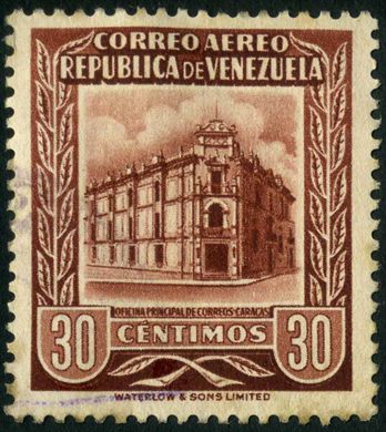 Venezuela - 1953 - Oficina Principal de Correos Caracas Aereo - 30C