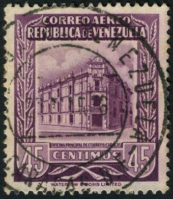 Venezuela - 1953 - Oficina Principal de Correos Caracas Aereo - 45C