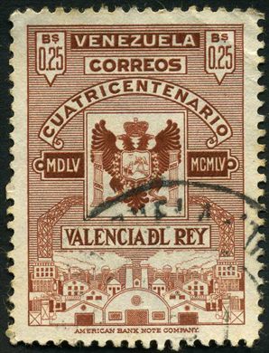 Venezuela - 1955 - Cuatricentenario Valencia del Rey - 0.20Bs