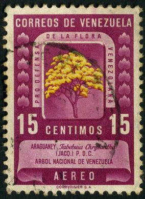 Venezuela - 1956 - Araguaney - 15C (Aereo)
