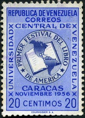 Venezuela - 1956 - Primer Festival del Libro de America Correos - 20C