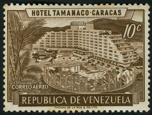 Venezuela - 1957 - Hotel Tamanaco Aereo - 10C oliva