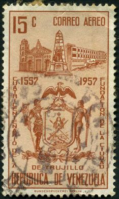 Venezuela - 1957 - Cuatricentenario Trujillo - 15C