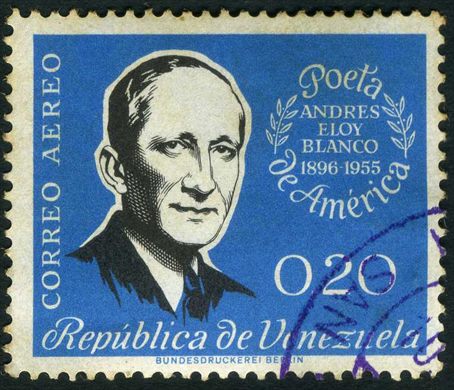Venezuela - 1958 - Andres Eloy Blanco Poeta de America - 0.20Bs (Aereo)
