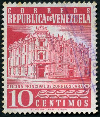 Venezuela - 1958 - Oficina Principal de Correos Caracas Bundesdruckerei - 10C