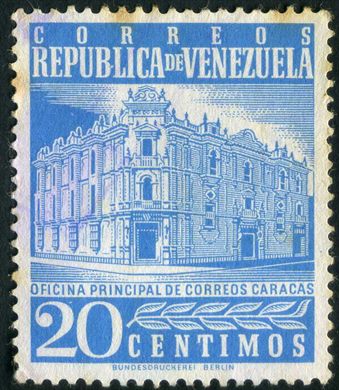 Venezuela - 1958 - Oficina Principal de Correos Caracas Bundesdruckerei - 20C