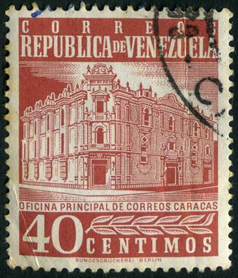 Venezuela - 1958 - Oficina Principal de Correos Caracas - 35C