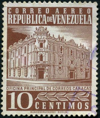 Venezuela - 1958 - Oficina Principal de Correos Caracas Aereo - 5C