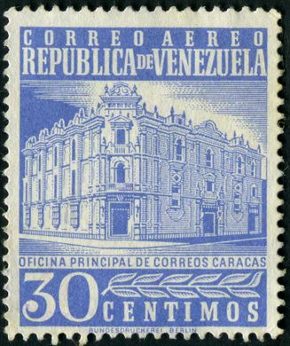 Venezuela - 1958 - Oficina Principal de Correos Caracas Aereo - 20C