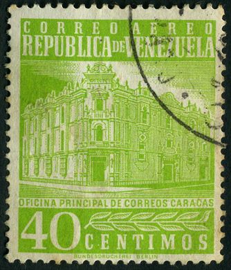 Venezuela - 1958 - Oficina Principal de Correos Caracas Aereo - 35C