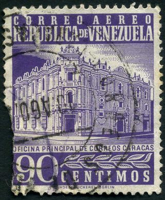 Venezuela - 1958 - Oficina Principal de Correos Caracas Aereo - 90C