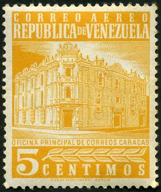 Venezuela - 1958 - Oficina Principal de Correos Caracas Aereo - 5C